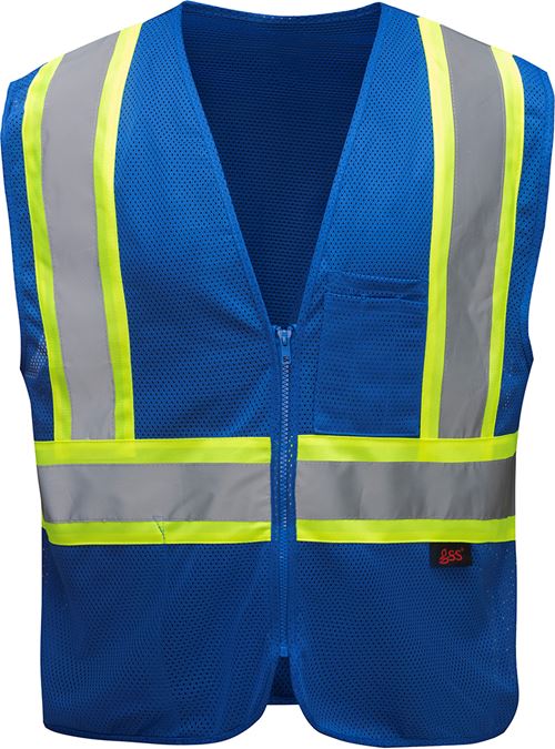 GSS 3133 Non-ANSI Hi-Vis Blue Two-Tone Safety Vest